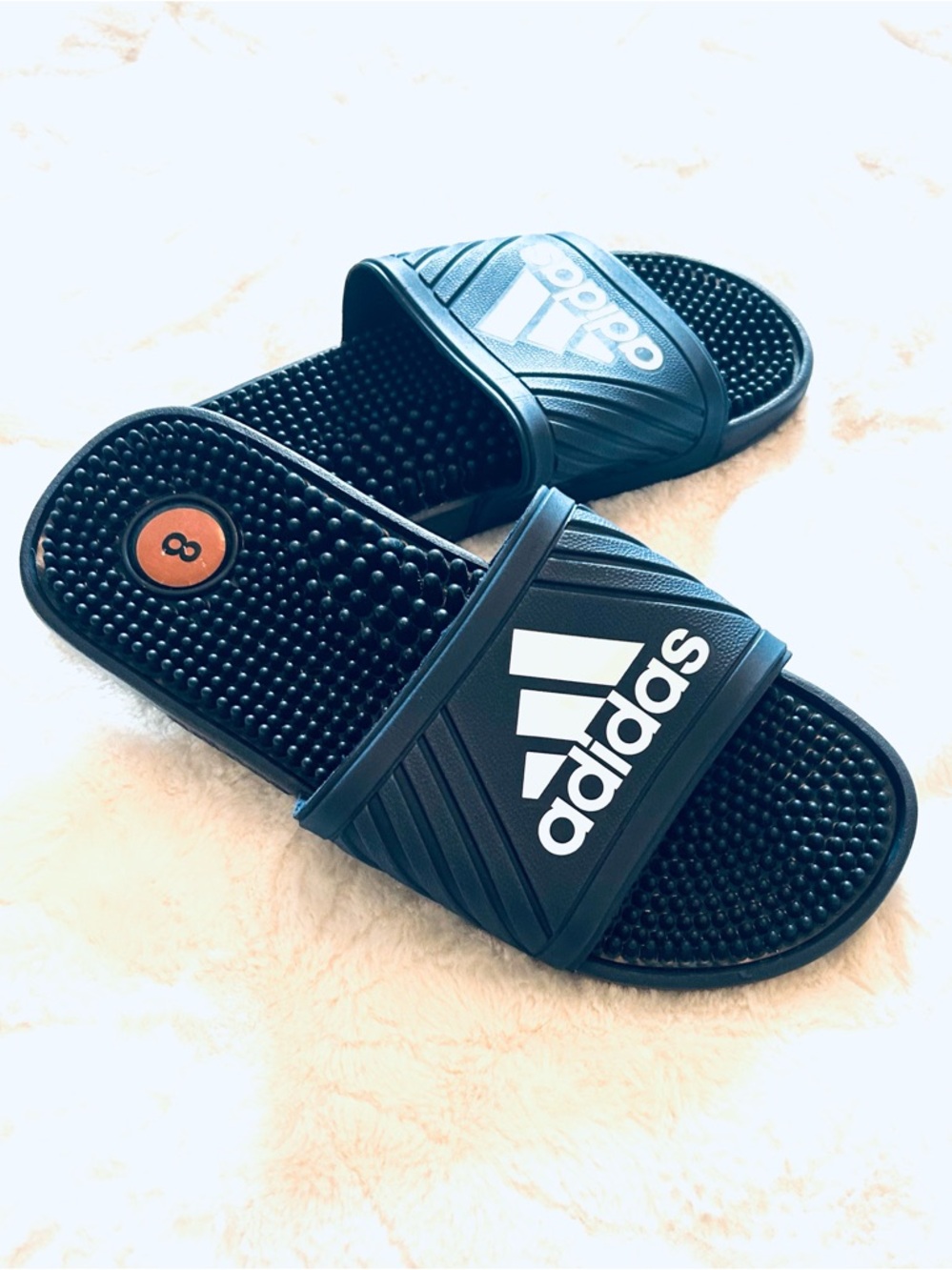 Adidas Men's Navy Comfort Slide Sandal